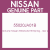 Genuine Nissan 55020JA01B Spring - rear s