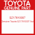 Genuine Toyota SZ17810007 Nut