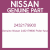 Genuine Nissan 2432179900 Puller-fuse