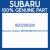 Genuine Subaru 800206280 Bolt-6x18x18