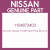 Genuine Nissan 1104873403 Plug-blind cyl