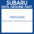 Genuine Subaru 14035AA630 Gskt-int manif