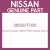 Genuine Nissan 265567F000 Socket assy-rr