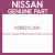 Genuine Nissan 65892VL20A Ornam-hood top