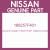 Genuine Nissan 166257F401 Gasket-nozzle