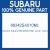 Genuine Subaru 66242SA010ML Cover  navi b