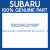 Genuine Subaru 53020AG0109P Rad pnl sd cp    lh