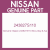 Genuine Nissan 243827S110 Box-relay & fus