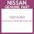 Genuine Nissan 13231AU024 Lifter-valve