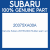 Genuine Subaru 20375XA00A Rubber seat r upr