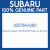 Genuine Subaru 32276AA260 Gear cp-4th drive