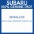 Genuine Subaru 86548AJ050 Rubber 475 uni