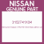 Genuine Nissan 3152741X04 Seal-lathe cut