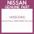 Genuine Nissan 14055-CR400 Hose-water