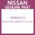 Genuine Nissan 14056JA11A Hose-water