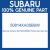 Genuine Subaru 50814XA00B9W Panel bulk head fcp