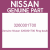 Genuine Nissan 3260301T00 Ring-baulk