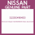 Genuine Nissan 322004M400 Gear-input shaf