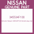 Genuine Nissan 345534F100 Socket assy-han