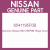 Genuine Nissan 6541195F0B Hinge hood