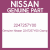 Genuine Nissan 2247257Y00 Clamp