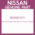 Genuine Nissan 3834321011 Ring o retainer