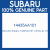 Genuine Subaru 14435AA101 Chmbr-air int