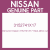 Genuine Nissan 3152741X17 Seal-lathe cut