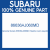 Genuine Subaru 86636AJ060MD Nozzle cover assyobl