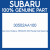 Genuine Subaru 30502AA100 Radial ball bearing