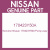 Genuine Nissan 170423Y50A Pump assy