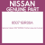 Genuine Nissan 85071BR00A Finisher assy-rear bumper