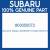 Genuine Subaru 803050072 Wash-50x61xt