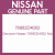 Genuine Nissan 76882D4002 Nut