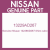 Genuine Nissan 13229AD267 Shim-valve