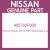 Genuine Nissan 405792F000 Seal-grease,knu