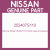 Genuine Nissan 252407S110 Switch assy-oil pressure