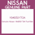 Genuine Nissan 1640501T0A Fuel filter