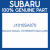 Genuine Subaru J1010SA070 Spors grille