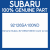 Genuine Subaru 92126SA100ND Cover sd csl