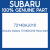 Genuine Subaru 72140AJ010 Hose drain