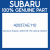 Genuine Subaru 42037AE110 Clamp retainer