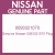 Genuine Nissan 0093321070 Plug