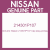 Genuine Nissan 214301P107 Cap assy-pressu