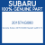 Genuine Subaru 20157AG080 Support subfrm f lh