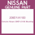 Genuine Nissan 20651VX100 Mounting