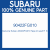 Genuine Subaru 90422FG010 Tape dr sash ff  lh