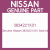 Genuine Nissan 3834221X01 Seal-oil