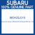 Genuine Subaru 86542SJ010 Blade 650 flat   lhd