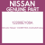 Genuine Nissan 12200EY00A Crankshaft assy